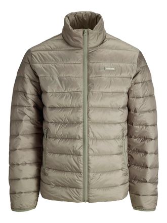 Jack & Jones Steppjacke JACK & JONES JJLOUIS LIGHT PUFFER COLLAR, Herren, Gr. XL, vetiver, Web, Obermaterial: 100% Polyester, unifarben, regular fit, hoch geschlos