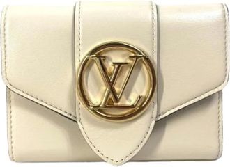 Louis Vuitton Pre-owned Tri-fold Portemonnee - Dames - Vintage Accessoires - Wit - ONE Size - Leer - Vintage