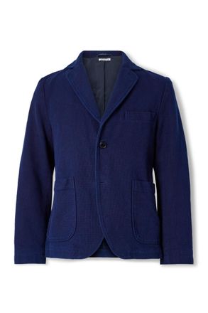 Blue Blue Japan Sashiko Cotton-Piqu&eacute; Suit Jacket
