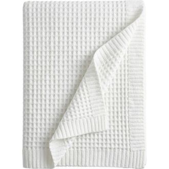 Sunday Citizen Snug Waffle Knit Throw in Off White at Nordstrom