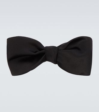 Brunello Cucinelli Silk and cotton satin bow tie