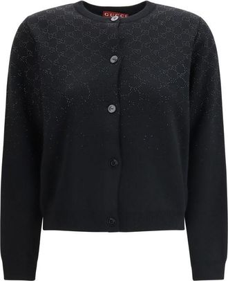 Gucci Black Wool Womens Cardigan