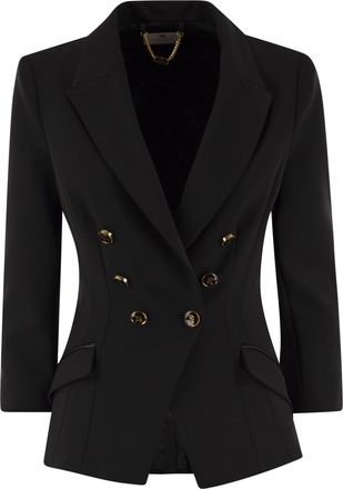Elisabetta Franchi Double Crepe Blazer