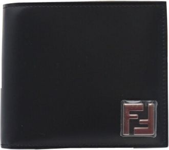 Fendi Black Leather Wallet (Bi-Fold) (Pre-Owned)