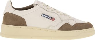Autry Medalist Low Leather And Suede Sneakers
