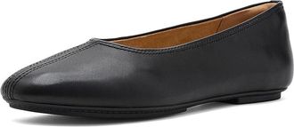 FitFlop Delicato High-Cut Soft-Leather Ballet Flats Womens Dress Flat Shoes Black : 8.5 M (B)
