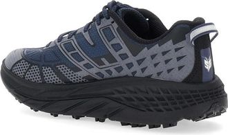 Hoka One One Textured Trail-Inspired Sneakers - Blue