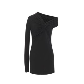 Saint Laurent Black Viscose Casual Womens Dress
