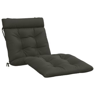 vidaXL Coj&iacute;n De Tumbona Vianen 100% Poli&eacute;ster Gris Antracita Vidaxl