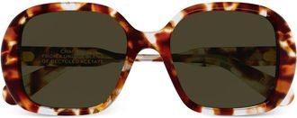 Chloé round frame sunglasses - Brown