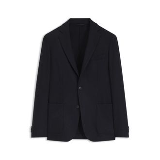 BOSS Slim-fit blazer in washable performance-stretch flannel