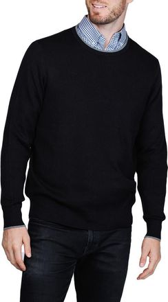 Tailorbyrd Fine Knit Sweater in Black at Nordstrom Rack, Size Xx-Large