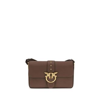 Pinko Love Leather Shoulder Bag