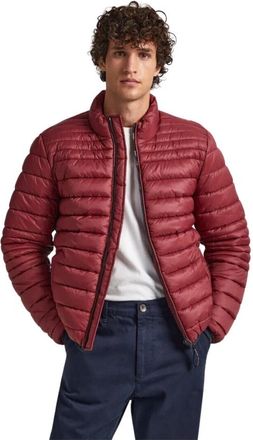 Pepe Jeans London Down Jassen - Heren - Gewatteerde jassen - Rood - L - Nylon - Jassen