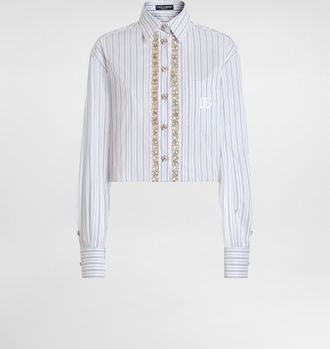 Dolce & Gabbana Striped Shirt - Woman Shirts And Tops Multicolor 36