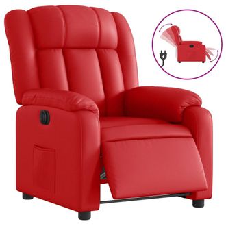 vidaXL Poltrona Reclinabile Elettrica Rossa In Similpelle - Vidaxl