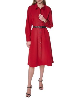 DKNY Roll Tab Button-Down Dress