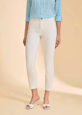 FDJ Olivia Slim Ankle Jeans In White