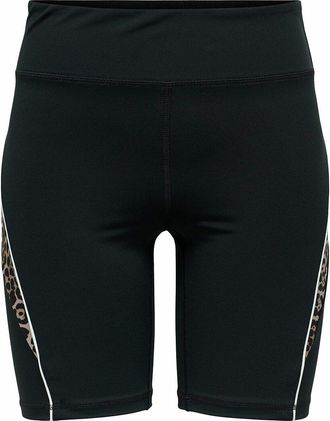 Only Play Sportfietsbroek met luipaardprint detail Mila