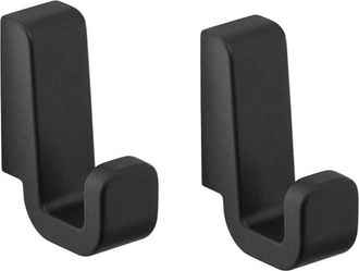 Gedy Gedy - A8271400000 Set 2 Perchas Negro Mate - Ref: A8271400000