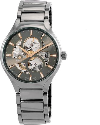 Rado True Round Automatic Open Heart Grey Dial Unisex Watch R27108112