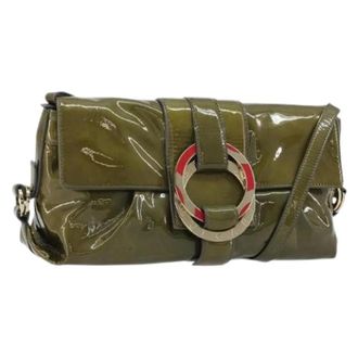 Bulgari Pre-owned Cross Body Bags, female, Green, Size: ONE SIZE Pre-owned Vintage Shoulder Bag