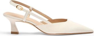 Stuart Weitzman Vinnie 50 Slingback - Dames - Pumps - Beige - 35 EU - Schoenen