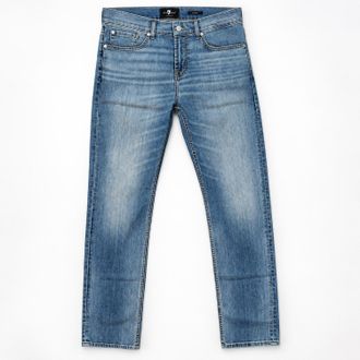 7 For All Mankind Mens Slimmy Jeans In Medium Blue