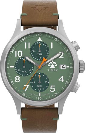 Timex Sierra Mens Brown Watch TW2W16400 Leather (archived) - One Size