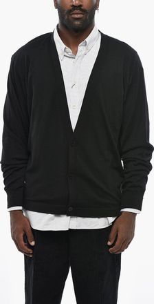 Saint Laurent Cardigan in Lana con Scollo a V Saint Laurent