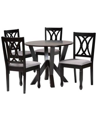Baxton Studio Irene Modern Wood 5Pc Dining Set