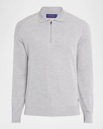 Stefano Ricci Men & apos;s Cashmere Quarter-Zip Polo Sweater