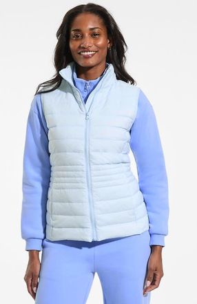 Lands End Wanderweight Packable Ultralight Down Vest in Soft Ice Blue at Nordstrom, Size X-Large P