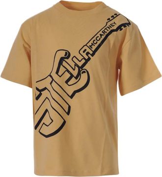 Stella McCartney Stella Guitar Cotton T-shirt - kids - Cotton - 14 - Yellow