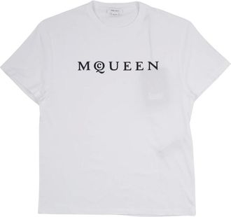 Alexander McQueen Alexander McQueen, T-Shirts, male, White, Size: XL McQueen T-Shirt