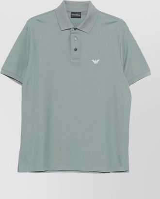 Emporio Armani cotton polo shirt short sleeve design