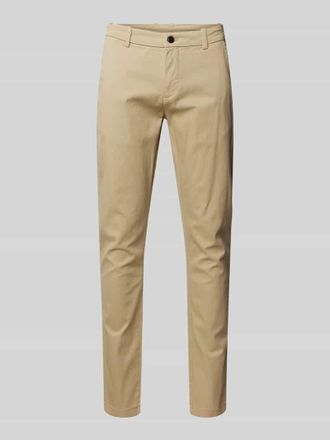 Lindbergh Lindbergh Slim Fit Chino mit Gesäßtaschen in Sand, Größe 31/30