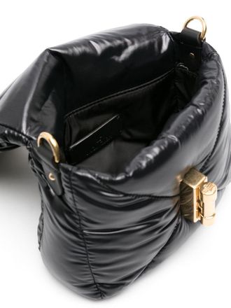 Moncler Womens Puf Twist-Lock Mini Crossbody Bag Black > Shoulder
