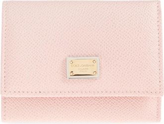 Dolce & Gabbana Wallets & Cardholders, female, Pink, Size: ONE SIZE Leather Wallet