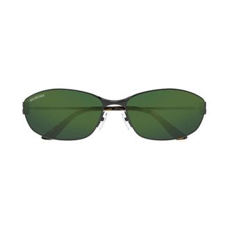 Balenciaga Cat-Eye Green Mirror Sunglasses - Gray
