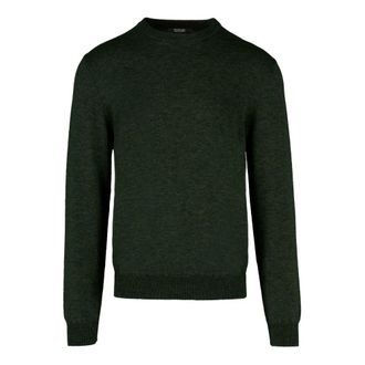 Bomboogie Merinowollen trui met ronde hals - Heren - Truien - Groen - Maat: 3XL Wol