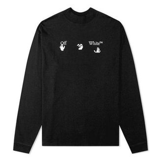Off-white Crew Neck Street Style Long Sleeves Oversized OMAB032E20JER0051001