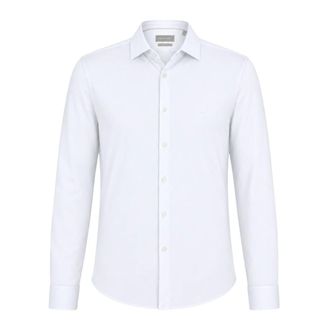Michael Kors Camisa de Tejido T&eacute;cnico de Corte Entallado - Shirts - Hombre - Blanco - 2XL