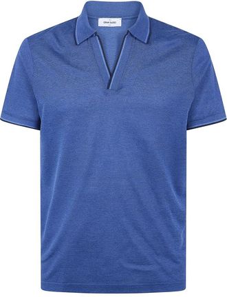 Gran Sasso Polo Shirts - Heren - Polos - Blauw - 3XL - Tops