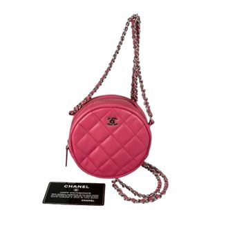 Chanel Pre-owned Matelasse A70657 Schoudertas - Dames - Pre-owned - Roze - Maat: ONE Size Leer