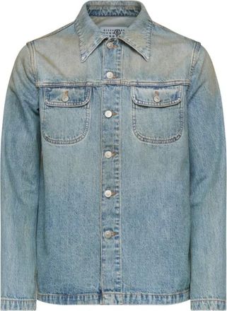 Maison Margiela Denim Trucker Jacket - Heren - Spijkerjassen - Blauw - M - Denim - Jassen