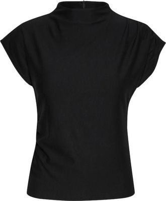 Gestuz Zwart T-shirt Rifa GZ - Dames - T-shirts - Zwart - XL - Tops