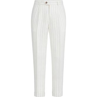 Brunello Cucinelli Twill trousers in Panama at Nordstrom, Size 50 It