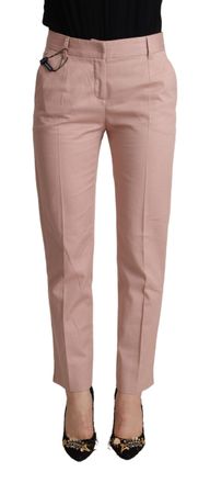 Dolce & Gabbana Womens Straight Leg Trousers - Coral