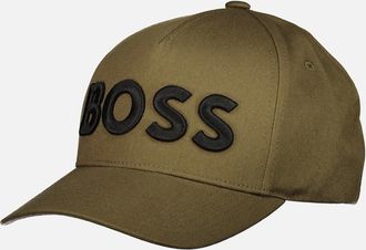 HUGO BOSS Mens Cotton Twill 3D Embroidered Logo Cap - Navy - Size: UNI